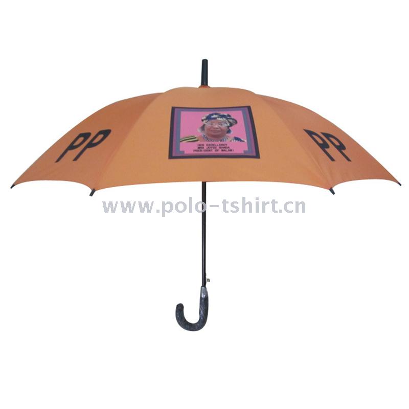 厂家定制出口非洲选举伞人头伞促销广告雨伞直杆伞热转印雨伞