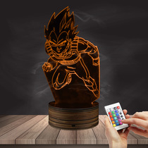 3D vision light Seven Dragon Ball series Sun Wukong Vegeta 3D light LED Acrylic color changing light night light