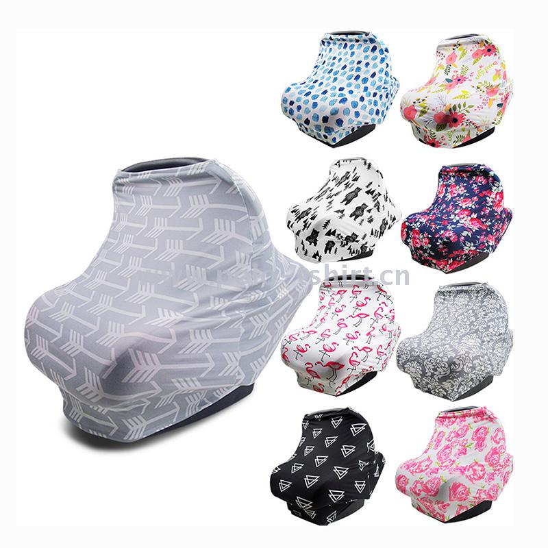 义乌好货印花婴儿推车罩防风罩多功能哺乳巾挡风罩4合1车