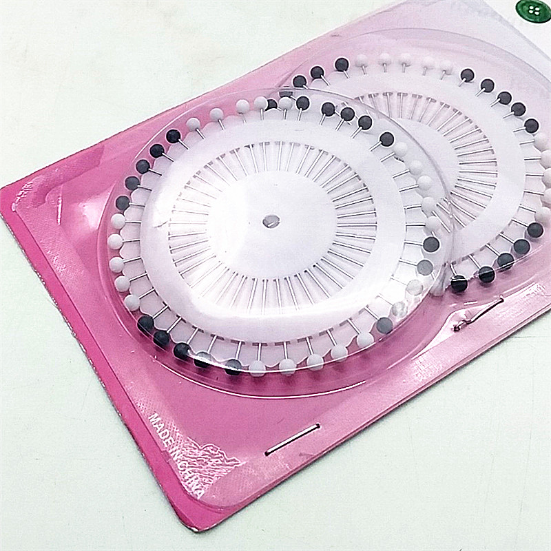 Black and white pins, pearlescent pins, clothing fixing pearl pins, positioning pins, hand pins, regular pins, DIY bead pins Specification image