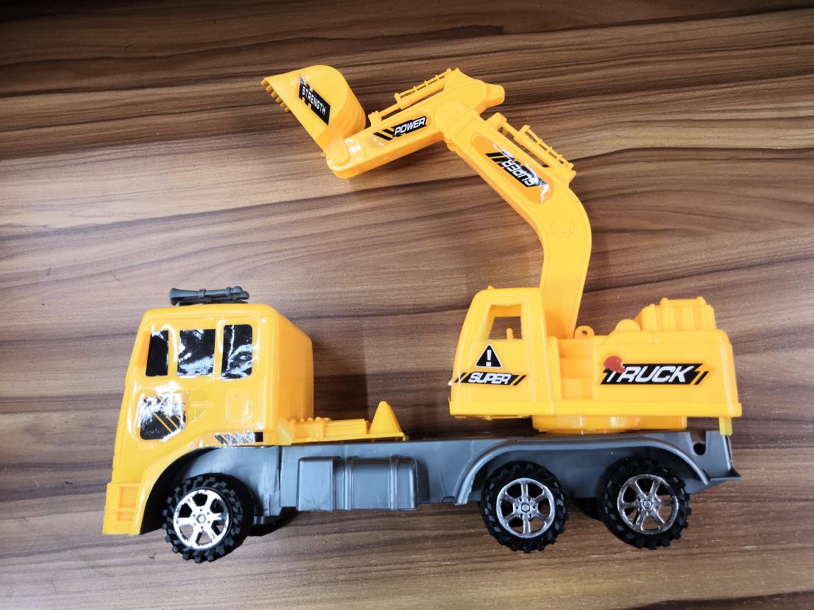 6588惯性玩具挖倔机儿童大号仿真工程车男玩具模型可小额混批产品图
