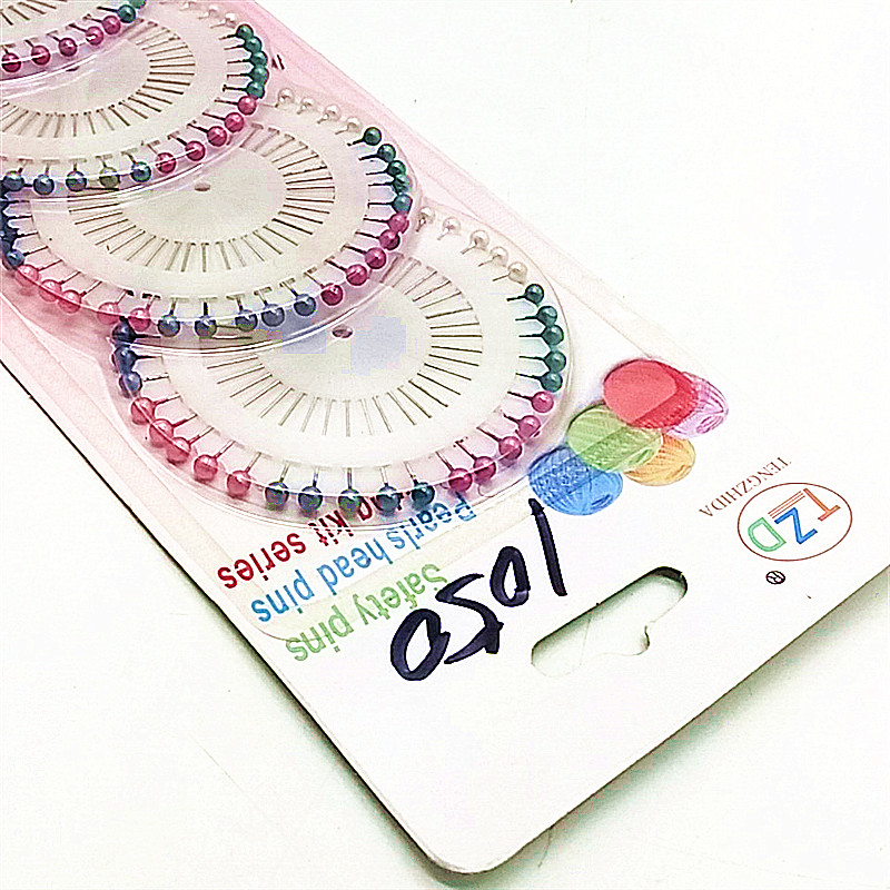Black and white pins, pearlescent pins, clothing fixing pearl pins, positioning pins, hand pins, regular pins, DIY bead pins details Picture