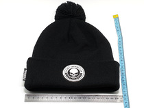 Jacquard knit hat Woolen yarn hairball hat
