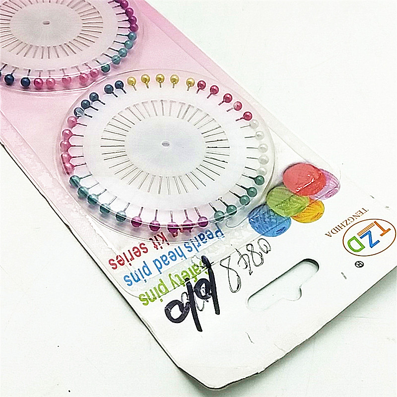 Black and white pins, pearlescent pins, clothing fixing pearl pins, positioning pins, hand pins, regular pins, DIY bead pins details Picture