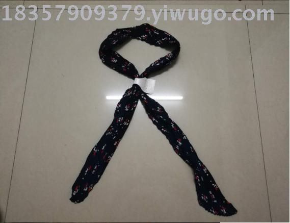 领带巾有平板和压皱雪纺缎面尺寸平板领带巾