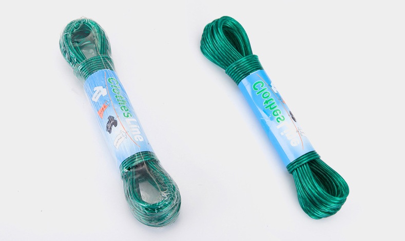 PVC coated steel wire windproof transparent clothes drying rope, portable clothes drying rope for home and travel Application Scenario