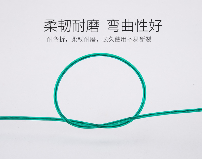 PVC coated steel wire windproof transparent clothes drying rope, portable clothes drying rope for home and travel Specification image
