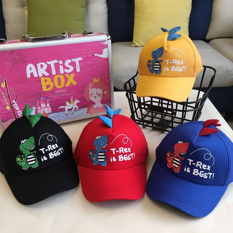 Yiwu Selection children cap boys Korean version of cartoon dinosaur sun baseball cap girls cap baby cap