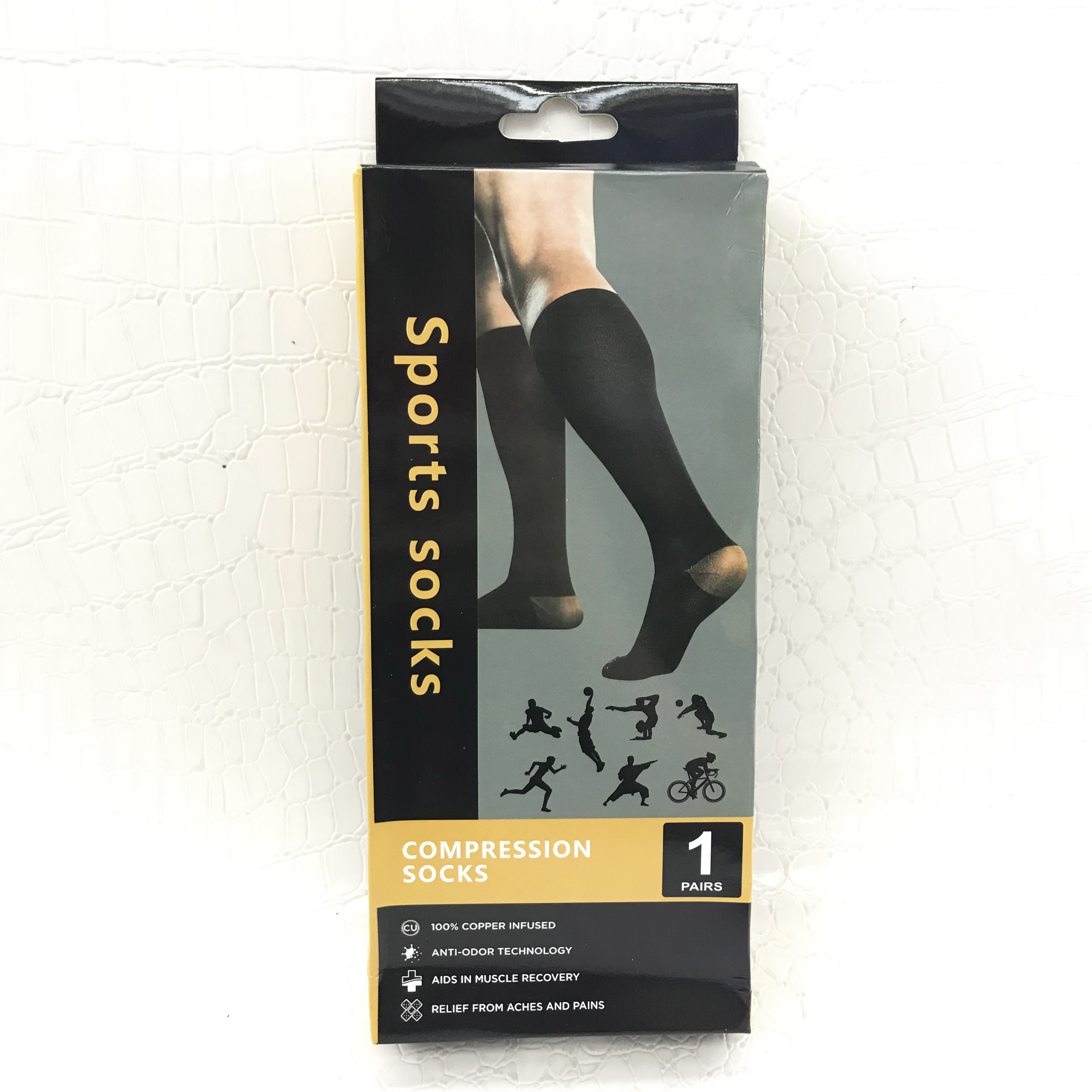 新款男士运动袜 运动足膝袜 球袜长筒男耐磨运动袜足球长袜