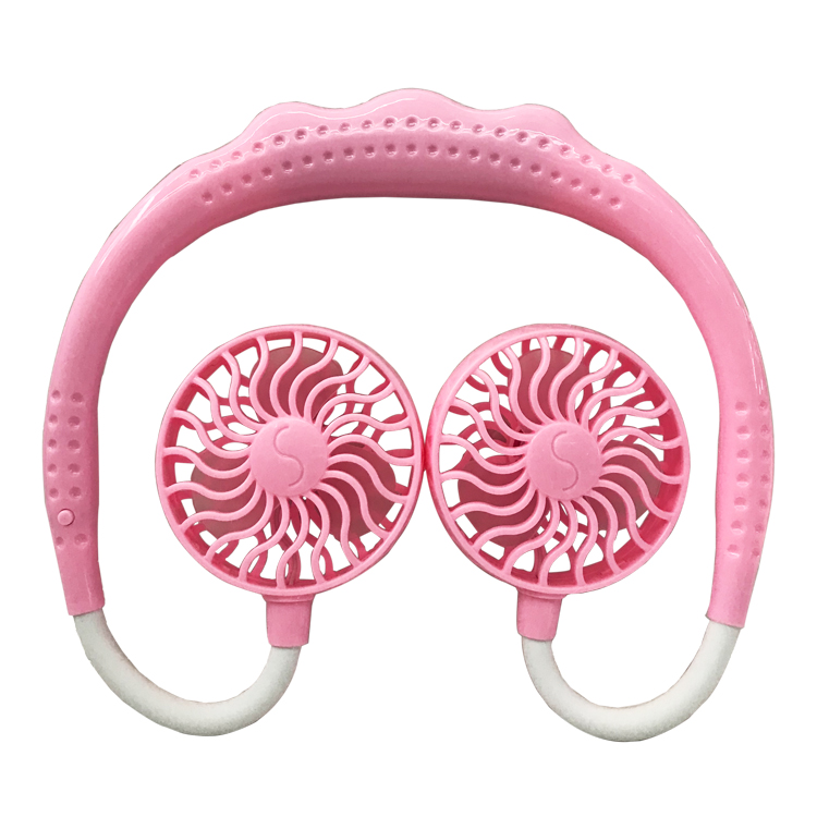 Factory direct sales of outdoor portable lazy neck fans, USB charging small fans, mini sports fans
