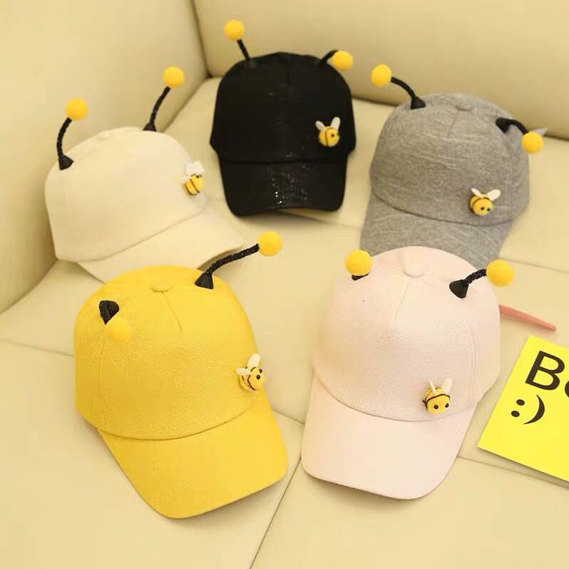 Yiwu Selection spring and summer children cap baby cap small bee cap boys and girls baseball cap sun hat