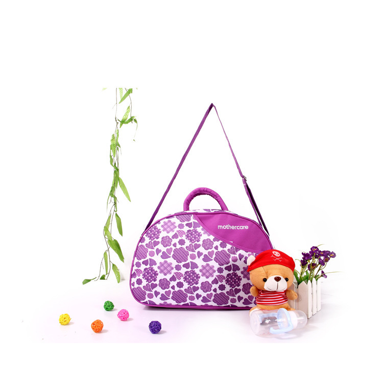 Korean Version Fashion Oxford Cloth Mommy Bag Simple Fashion Single Shoulder Diagonal Mother Bag Multi-Functional Baby Supplies Bag details Picture