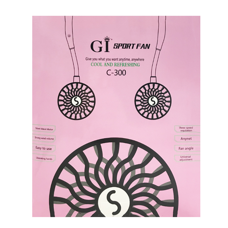 Factory direct sales of outdoor portable lazy neck fans, USB charging small fans, mini sports fans Application Scenario