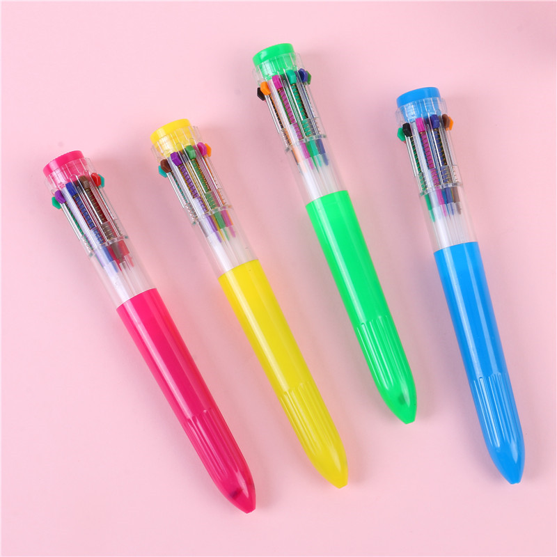Cute multi-color ballpoint pen ten-color ballpoint pen student gift stationery