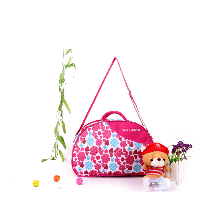Korean Version Fashion Oxford Cloth Mommy Bag Simple Fashion Single Shoulder Diagonal Mother Bag Multi-Functional Baby Supplies Bag Specification drawing