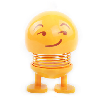 新款车载摆件弹簧摇头公仔表情包 创意摇头娃娃汽车摆件产品图