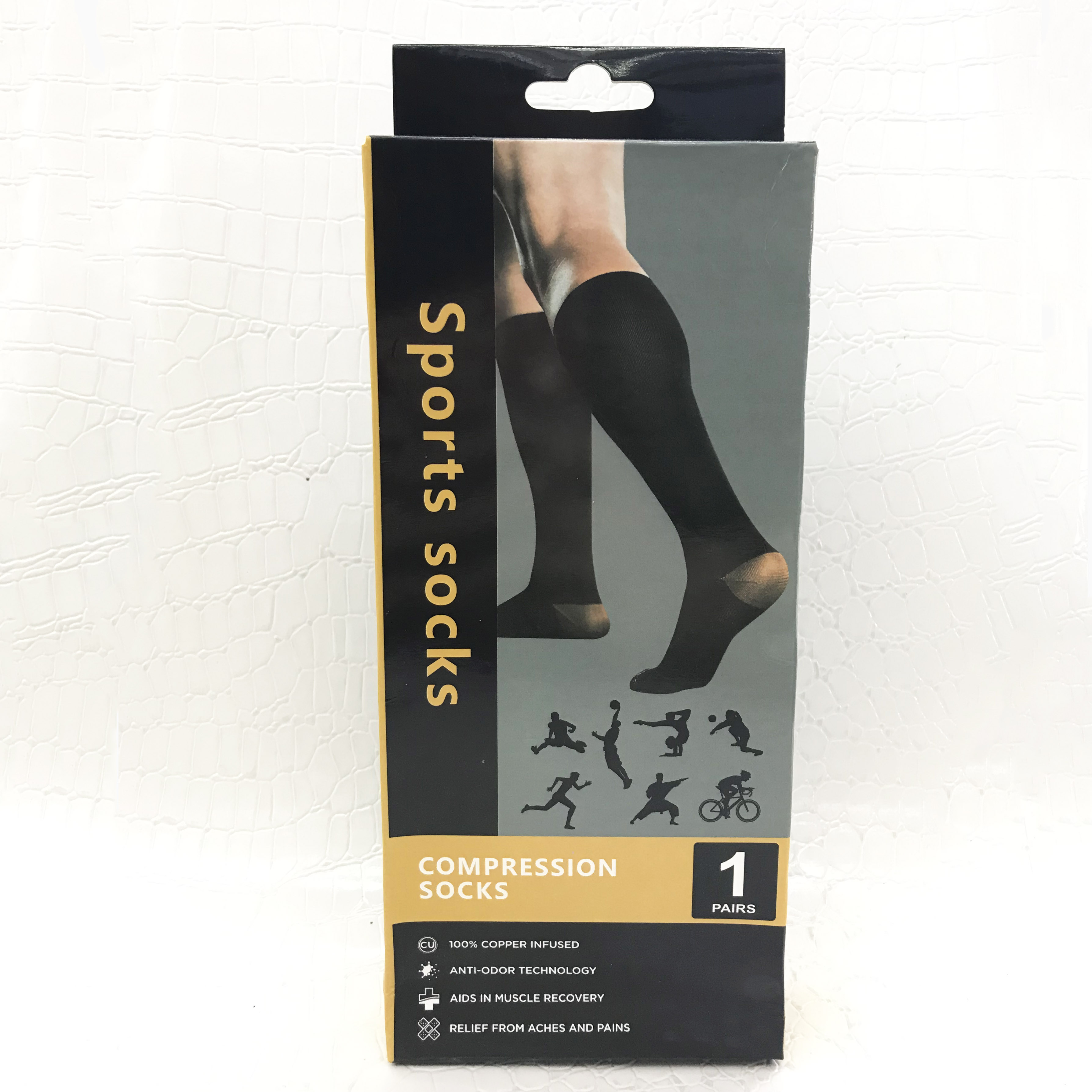 New men's sports foot and knee socks, durable sports socks, ball socks, long tubes, men's football long socks Specification image