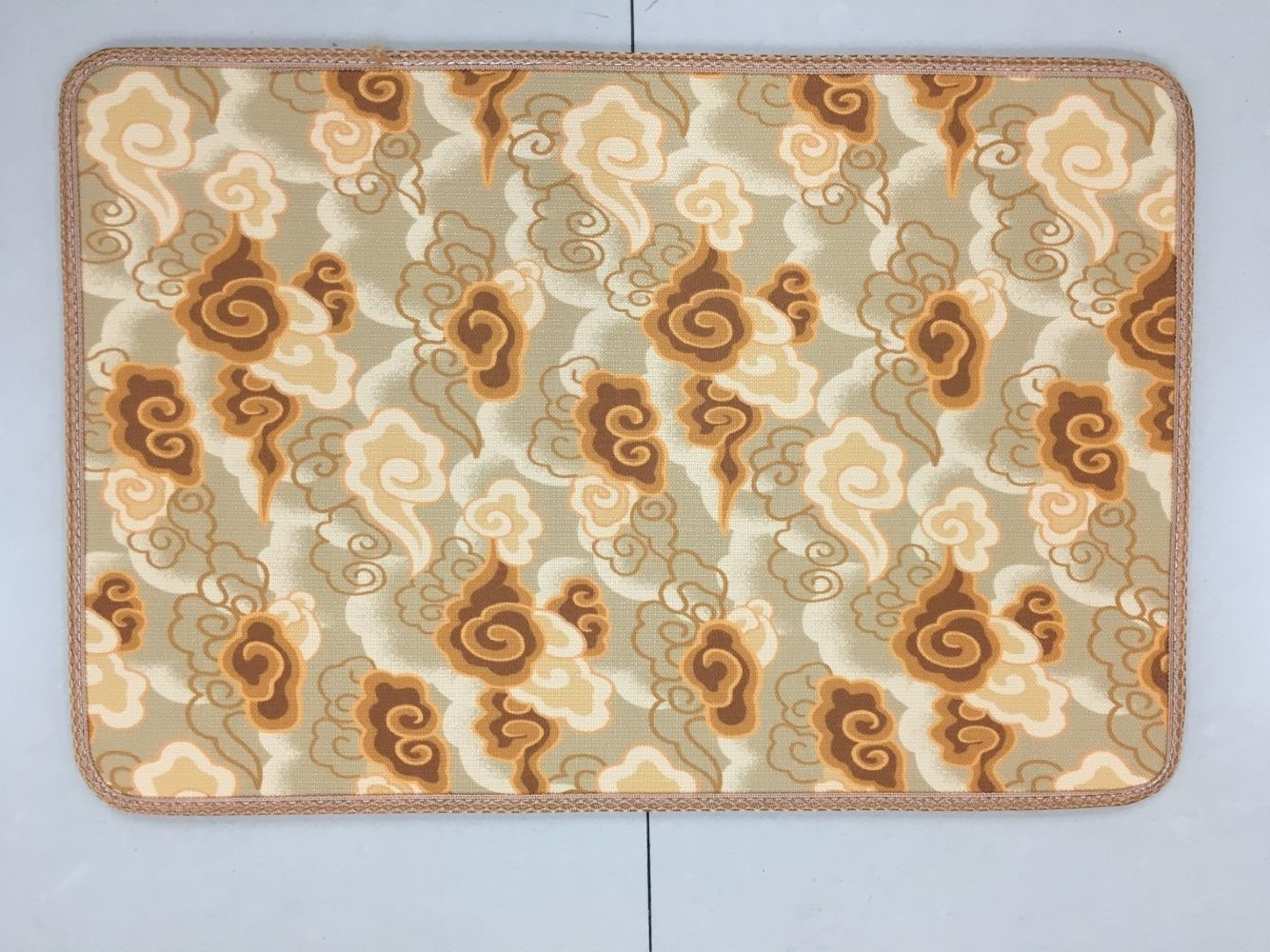 PE anti-slip base linen printed floor mat, linen floor mat foot mat, PE floor mat, linen anti-slip floor mat Specification drawing