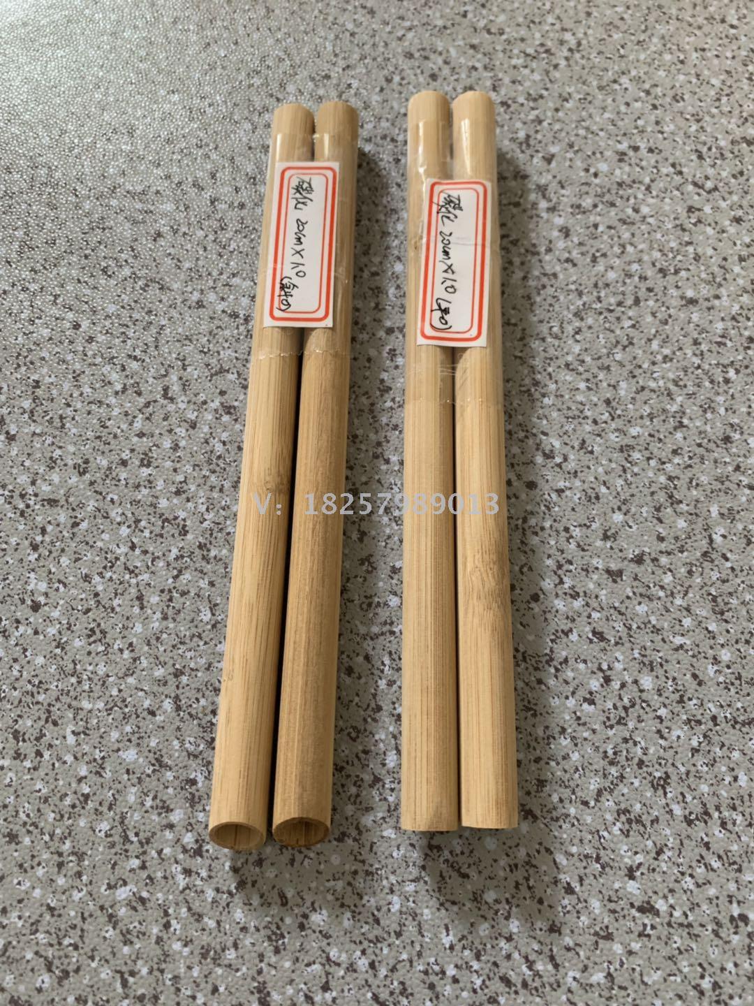 Pure natural bamboo straw Carbonized bamboo straw inner diameter 0.6cm outer diameter 0.85cm logo export