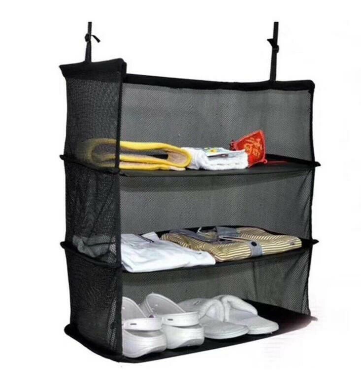 suitcaseshelvesblack便携旅行收纳袋三层挂产品图