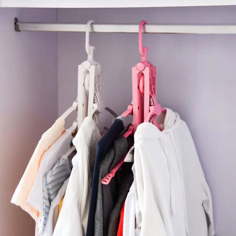 多功能衣架收纳神器衣架子挂衣架家用晾衣架抖音魔术衣撑多层折叠