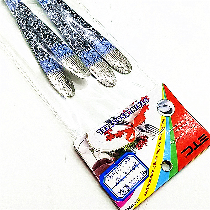 Bagged spoons and forks, household steel spoons and forks, hotel-specific printed spoons and forks, children's spoons and forks Specification image