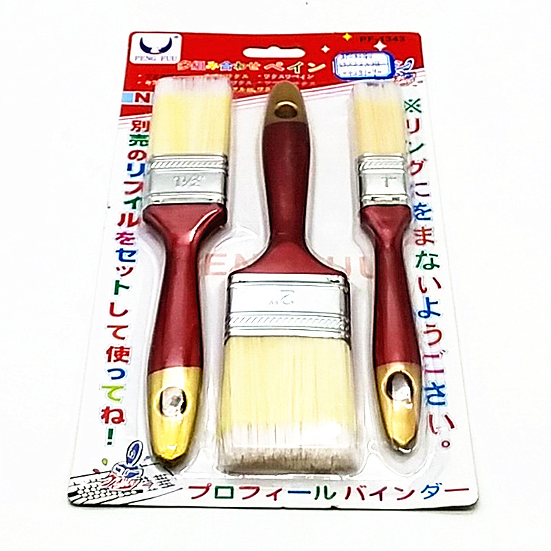 Red brush Paint brush Long hair thickened brush Industrial pig brush barbecue brush Brown brush