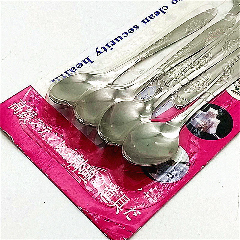 Card-mounted spoons, household steel spoons, hotel-specific spoons, children's spoons, seasoning spoons Specification image
