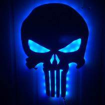 3D creative wall light Punisher Mask mirror light Skull LED color changing light remote control color changing