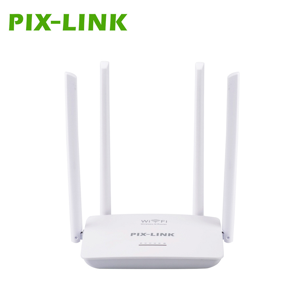 源头工厂 PIX LINK 300Mbps 四天线4口无线wifi路由器 外贸热销