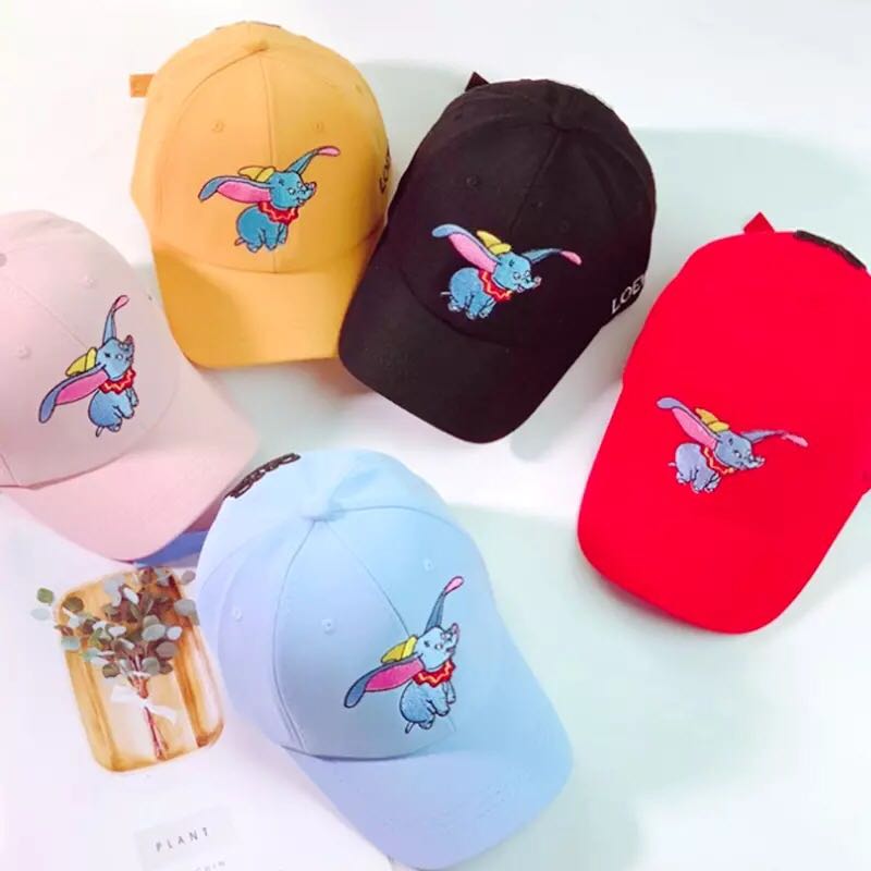 义乌好货 亲子帽小飞象遮阳帽卡通棒球帽儿童夏天鸭舌帽男女宝宝