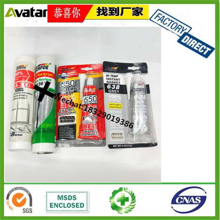 Source Direct DERFOE Red sealant Blue sealant Grey sealant Transparent sealant Black sealant