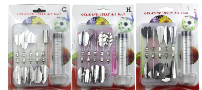 14 mixed batch 3D jelly pudding cake pastry trimmer jelly cake stainless steel carving tools