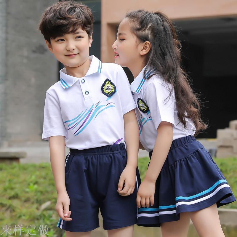 夏季新款男女童校服套装2019幼儿园园服中小学生短袖校服班服童装