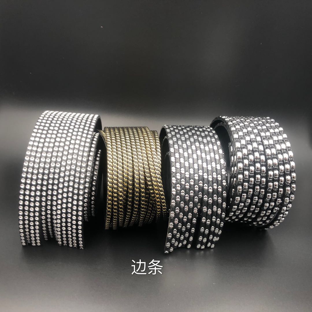 Slipper edge strip, diamond edge chain edge blowing pvc slipper accessories