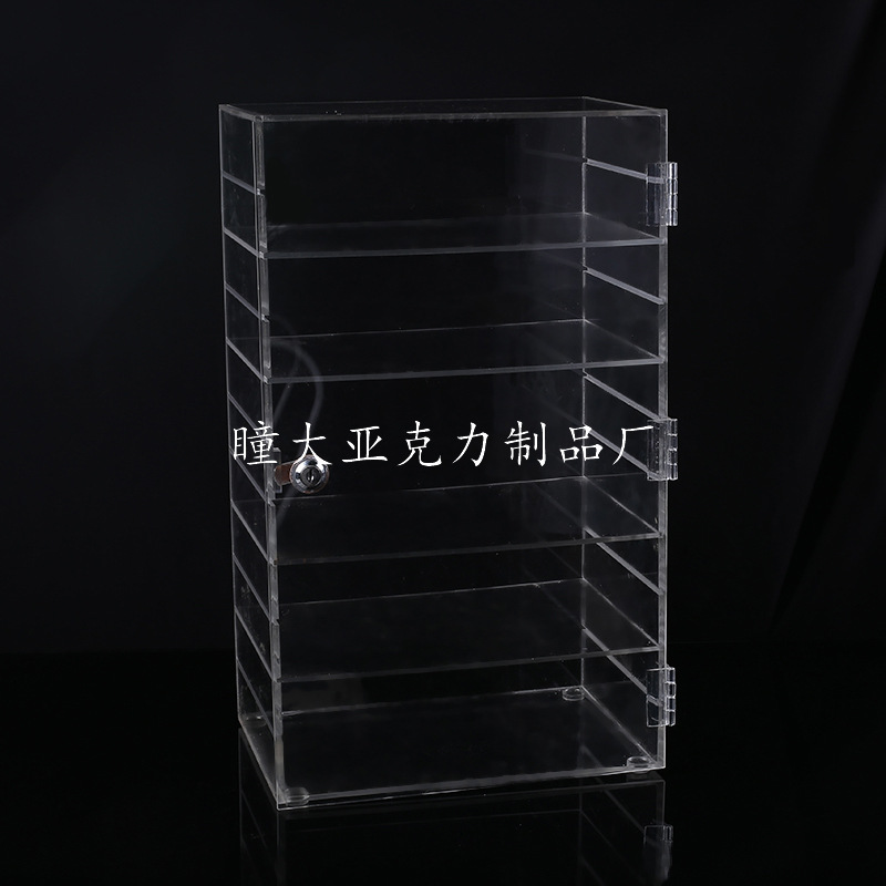 厂家亚克力多功能展示立柜定制 多层商品展示柜有机玻璃展柜定做