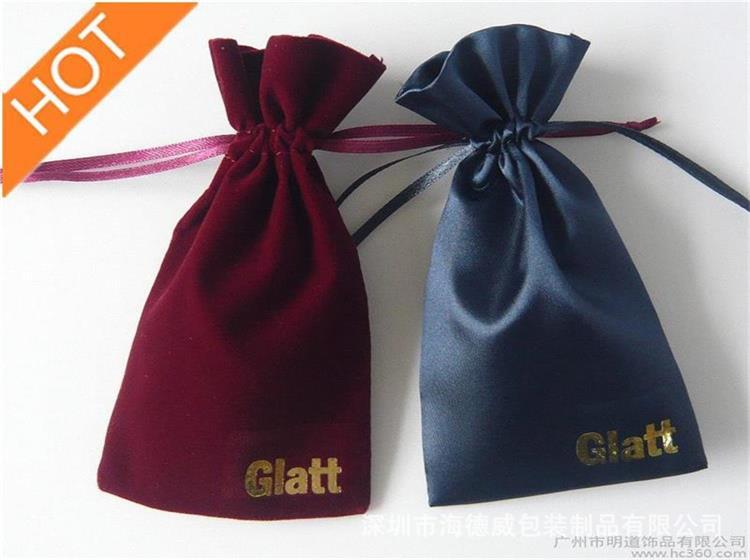 [Development] Color Ding Bag Imitation Silk Fabric Cosmetics Bundle Pocket Wig Storage Bag Jewelry Bag Specification drawing