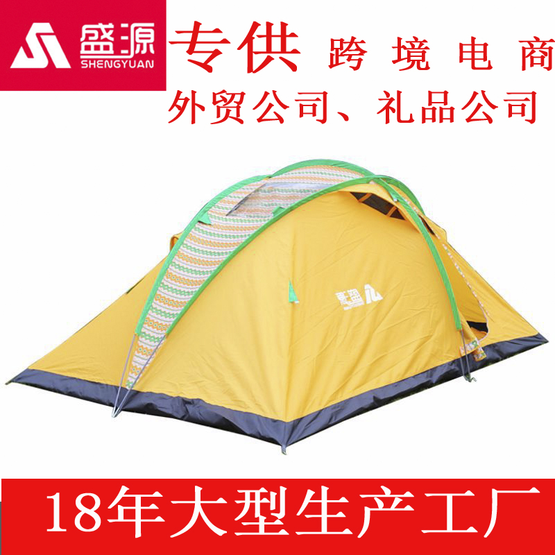 Shengyuan factory direct new 4-6 people national wind tents multi - people outdoor camping tourist tents thumbnail