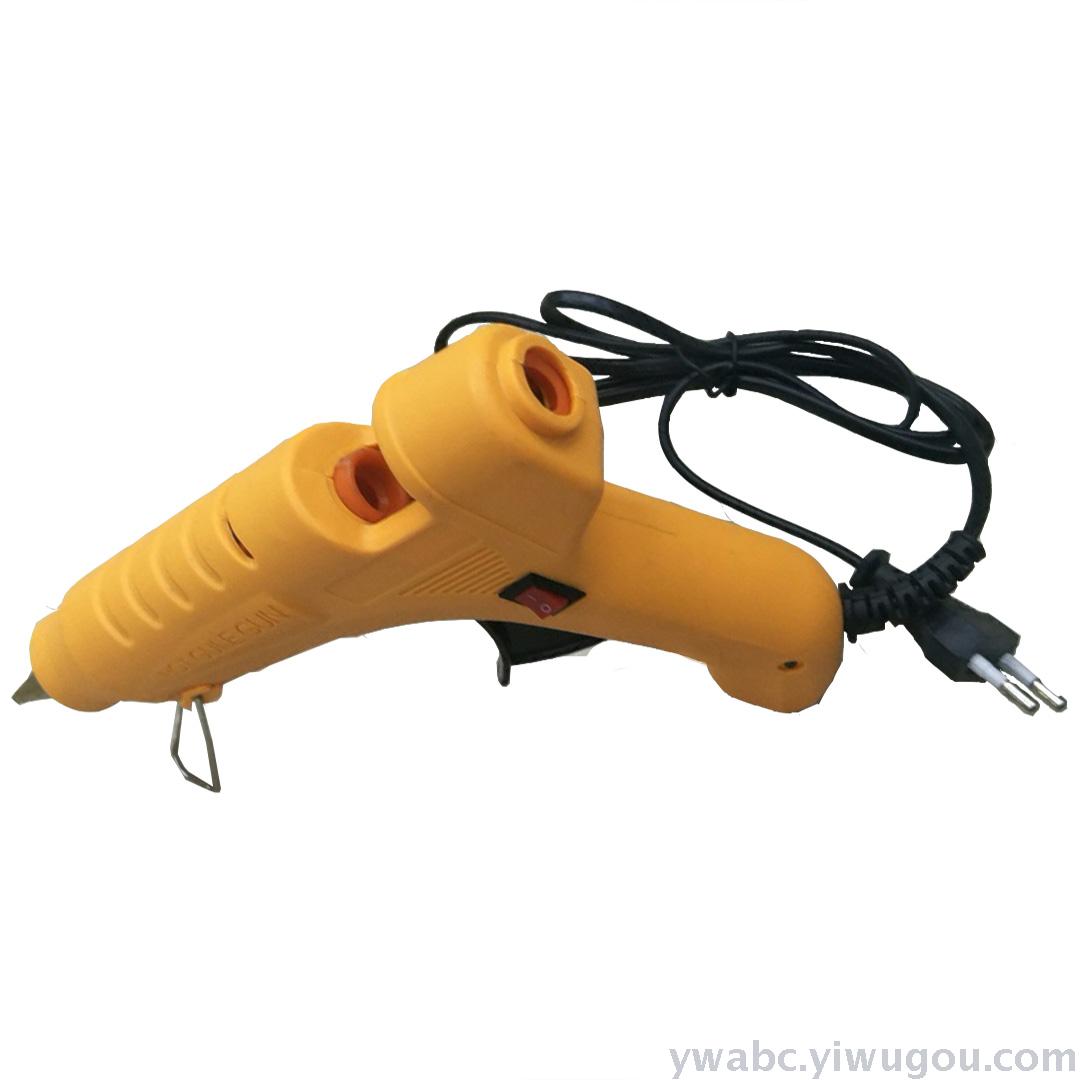 【 Solid Customer 】60W yellow large glue gun with switch, high-quality copper nozzle, suitable for 11mm thick glue stick, hot melt glue gun, hot melt glue gun Specification image