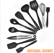 Silicone kitchen utensils and appliances 10 pieces non-stick pan Silicone kitchen utensils and appliances 10 pieces cooking tools set