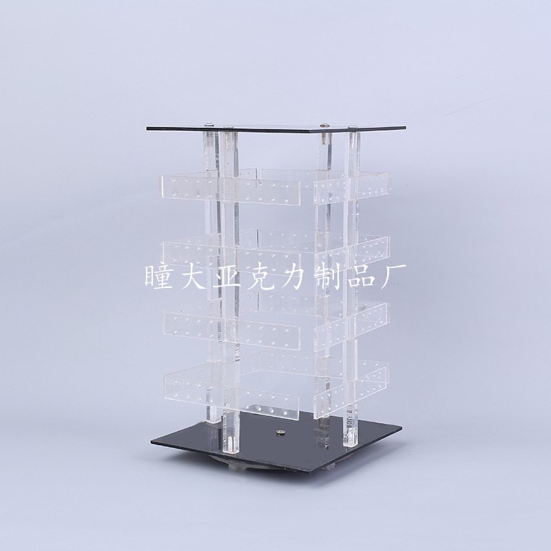 透明亚克力耳环展示架柜台饰品展架设计批发展架亚克力板厂家定制