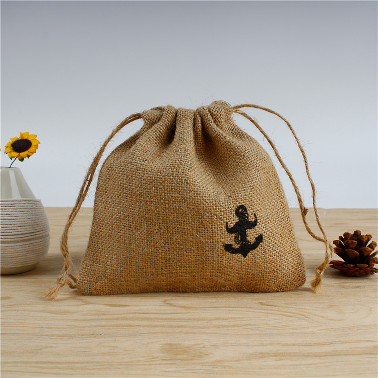 Customized eco-friendly yellow linen drawstring bags from the manufacturer, custom-made linen drawstring bags, drawstring storage packaging bags Specification image