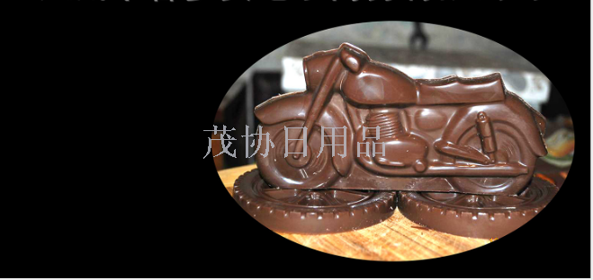 3D motorcycle PE chocolate mold, DIY cake decoration tools, kitchen baking tools chocolate mold