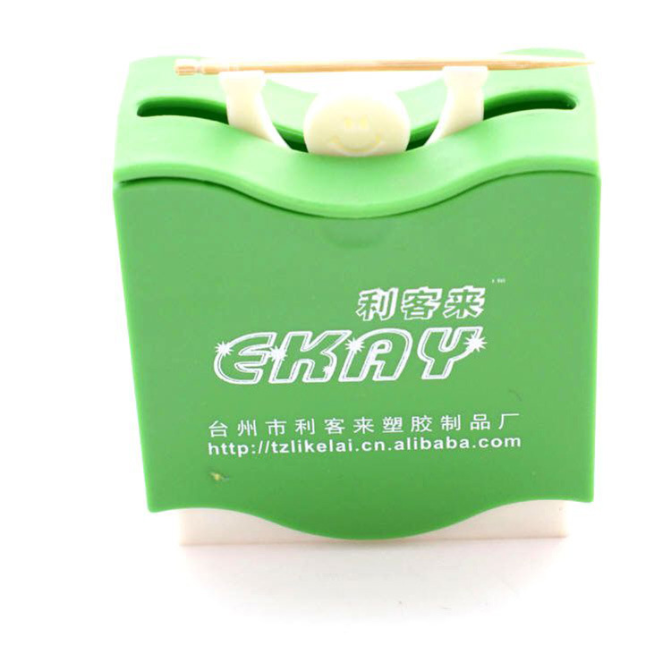 Lazy person's products, new and unique smiling face weightlifting strongman, toothpick boxes, creative products, custom-made and wholesale toothpick boxes details Picture