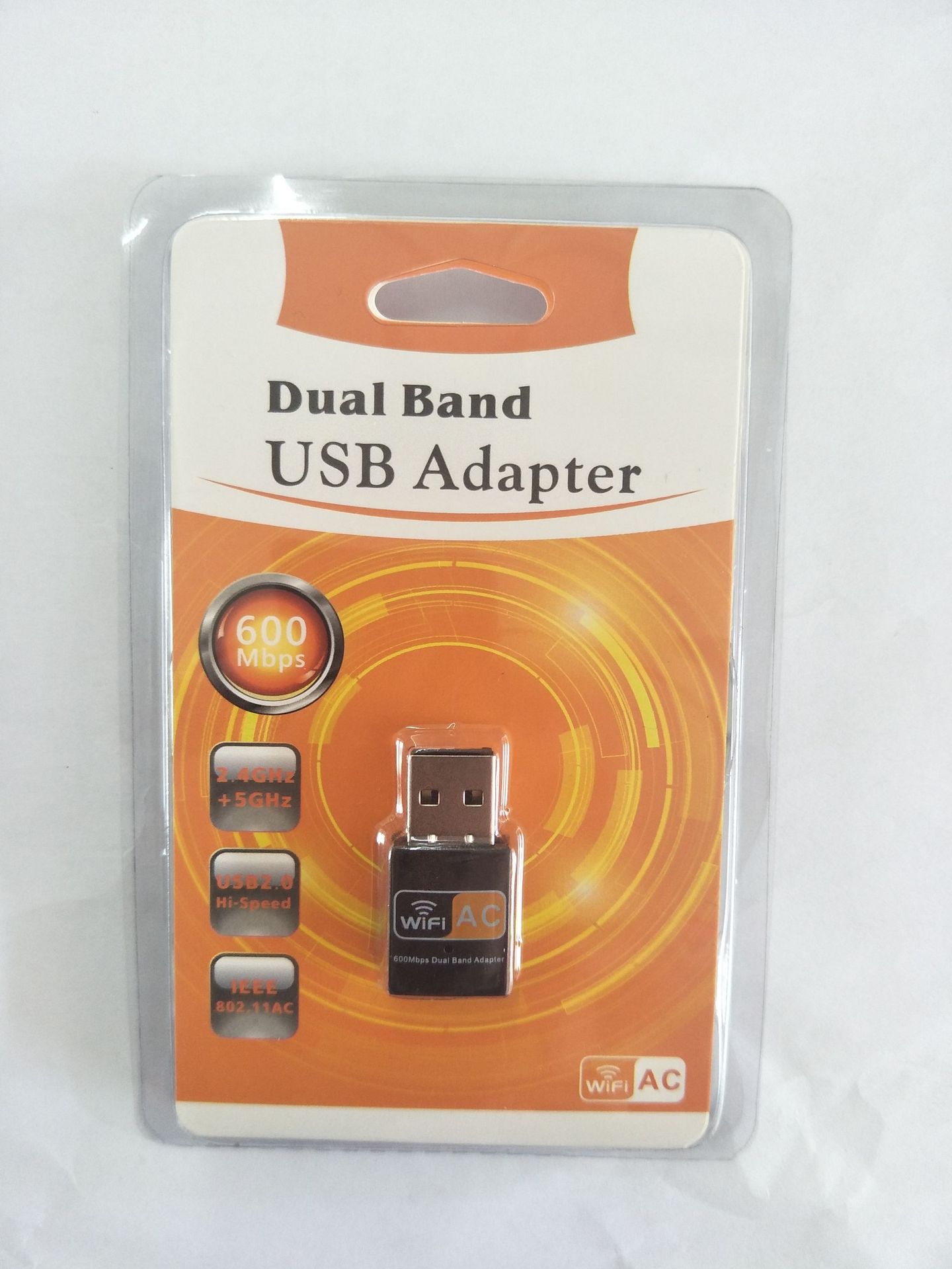 热销双频网卡wifi接收器AC600M无线网卡电脑USB无线网卡LV-UAC08