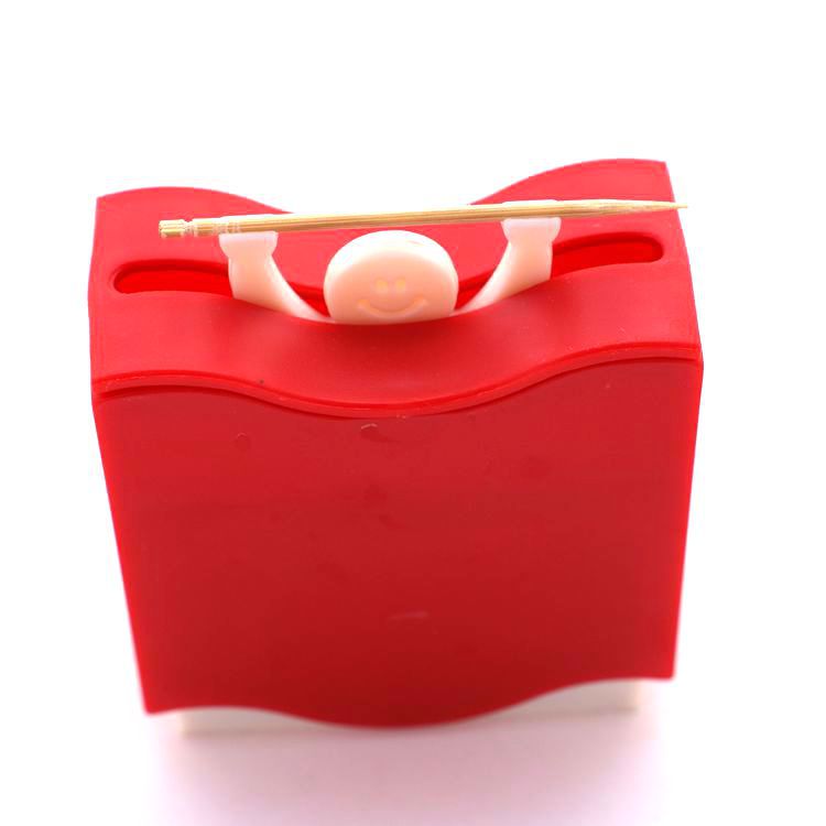Lazy person's products, new and unique smiling face weightlifting strongman, toothpick boxes, creative products, custom-made and wholesale toothpick boxes Specification image