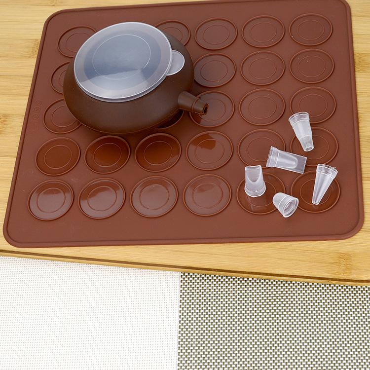 Silicone teapot shaped silicone macaron milking apparatus silicone kitchen tools