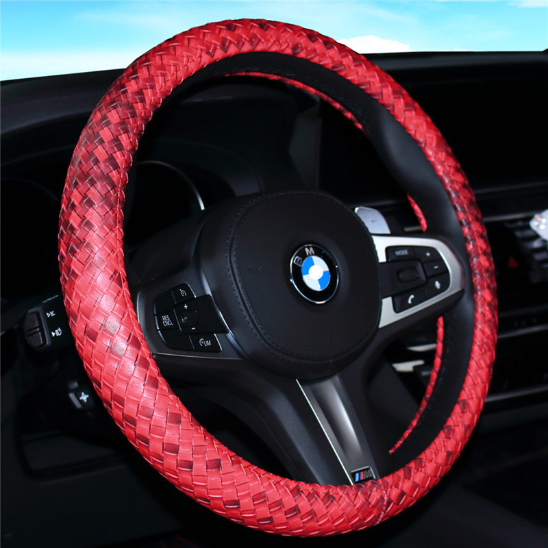 Steering Wheel Cover Car Handle Cover Sports Candy Color Series Car Steering Wheel Cover Interior Decoration Supplies Application Scenario