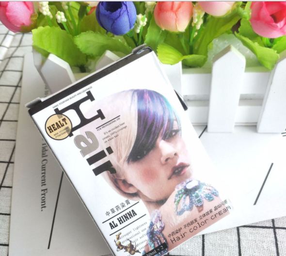 中草药染发膏染膏自然无刺激 纯黑多色可选30ml*2支带发色 染发剂细节图