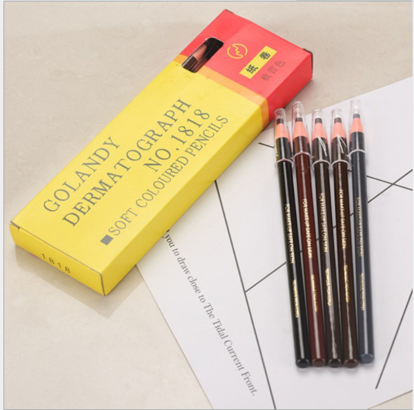 1818 Drawstring pencil roll paper soft drawstring eyebrow pencil waterproof and non-smudge drawstring eyebrow pencil makeup details Picture